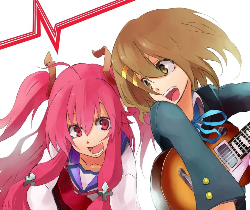 hirasawa yui and yui (k-on! and 1 more) drawn by pepe_(jonasan)