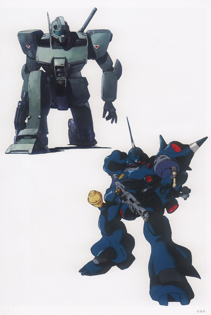 kampfer and gm cold districts type (gundam and 1 more)