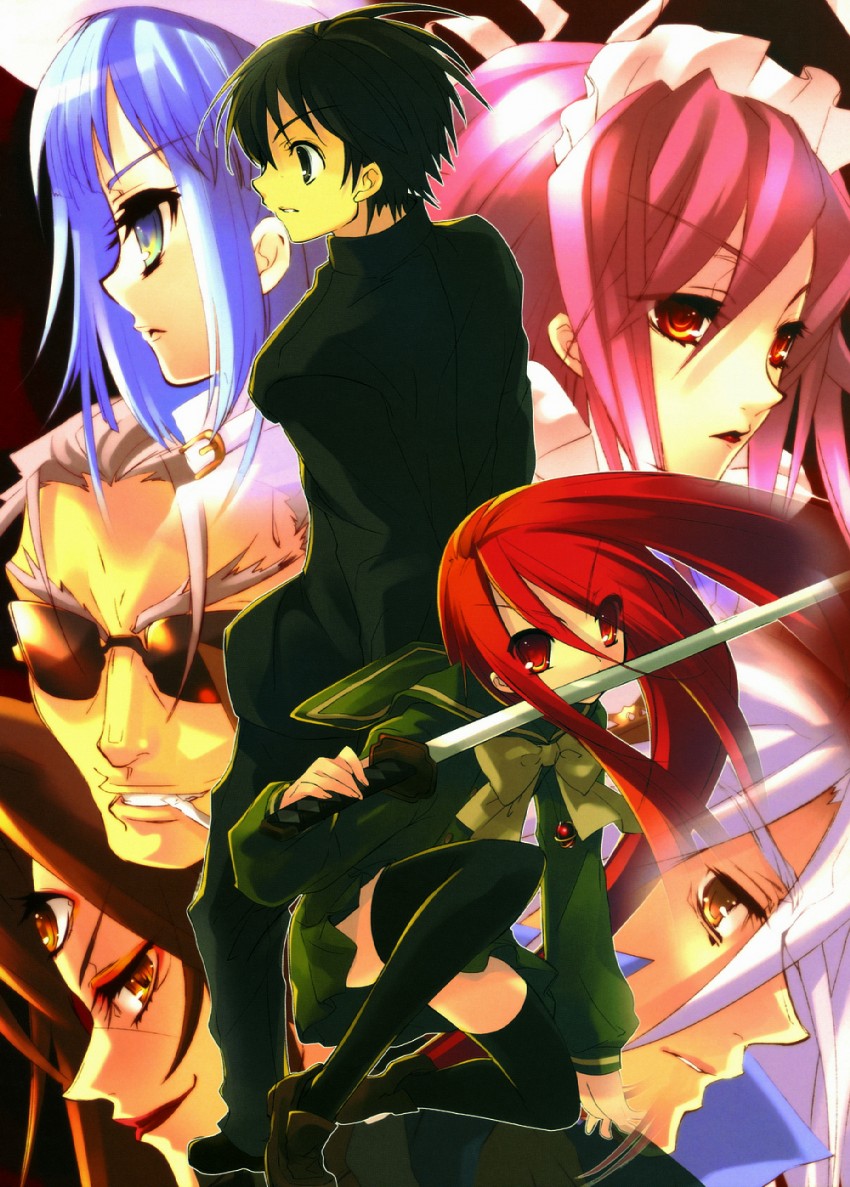 shana, alastor, wilhelmina carmel, sakai yuuji, and hecate (shakugan no shana) drawn by ito_noizi