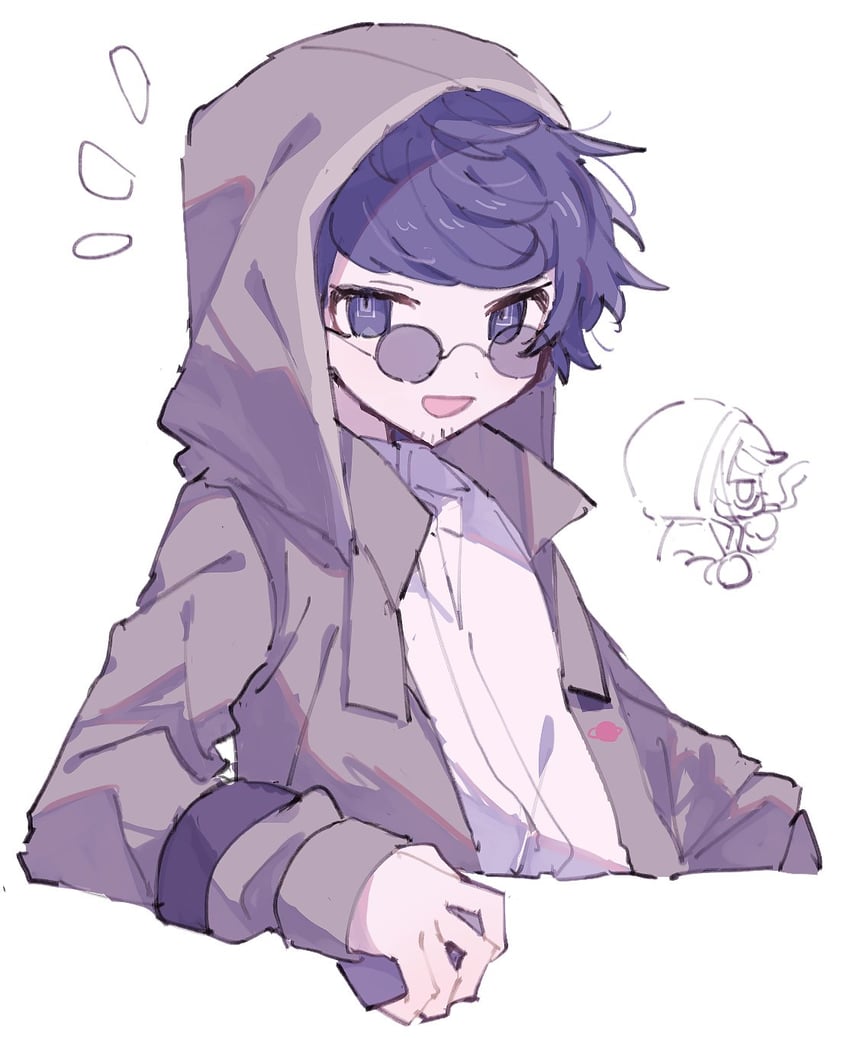 yakou furio (master detective archives: rain code) drawn by hwr33m