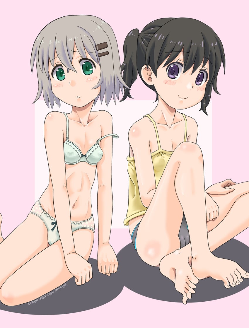 yukimura aoi and kuraue hinata (yama no susume) drawn by chibaraki_hikaruko
