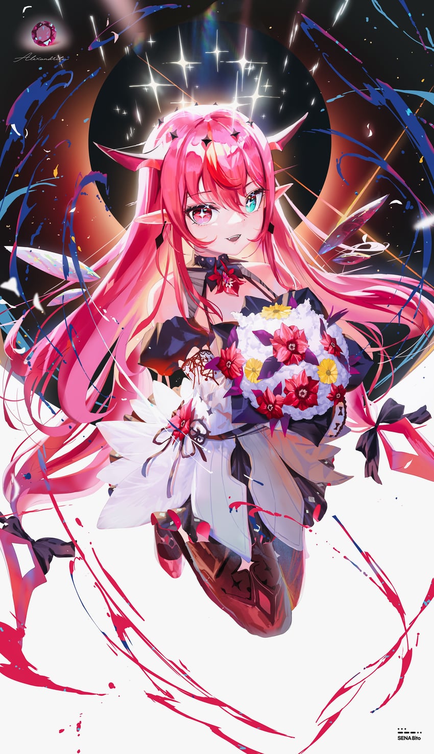 irys (hololive and 1 more) drawn by sena_8ito