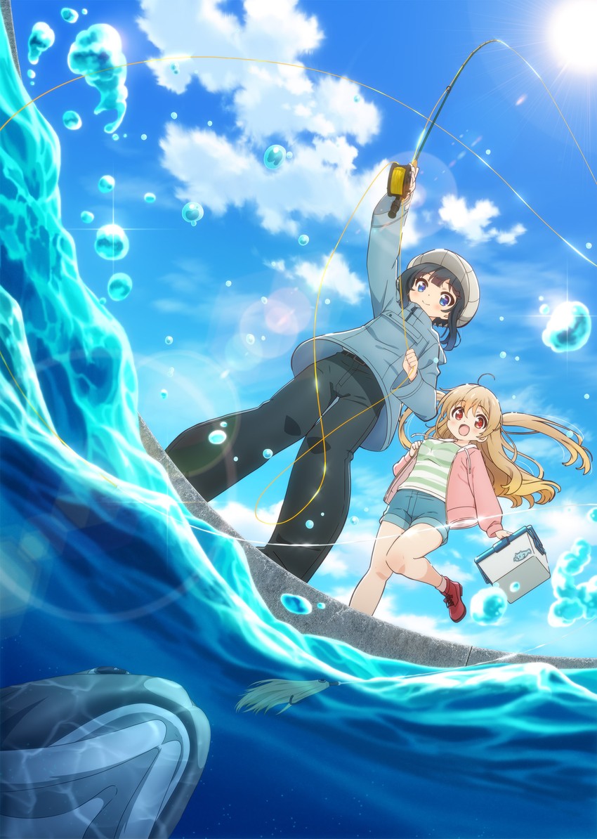minagi koharu, minagi hiyori, and sea nyan (slow loop)