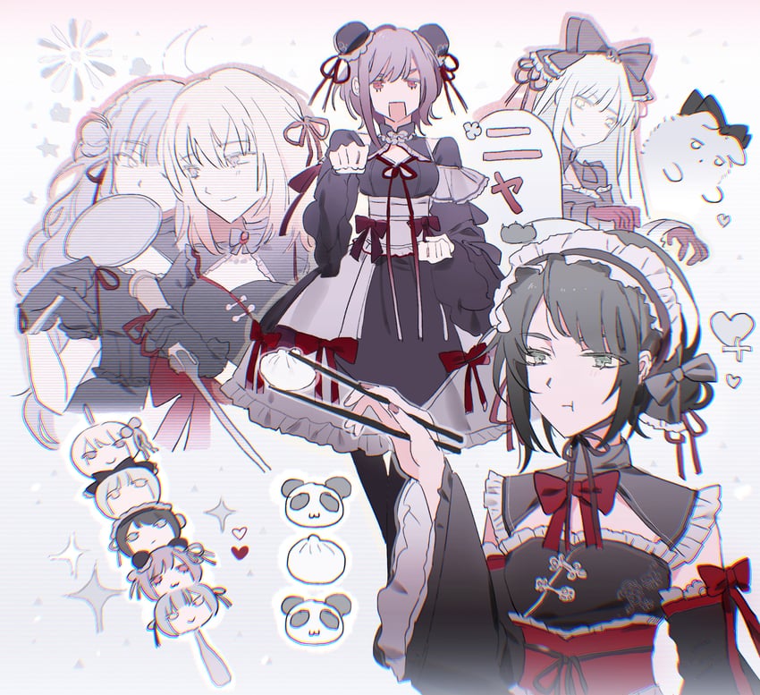 togawa sakiko, wakaba mutsumi, yahata umiri, misumi uika, mortis, and 5 more (bang dream! and 1 more) drawn by reiboubyou