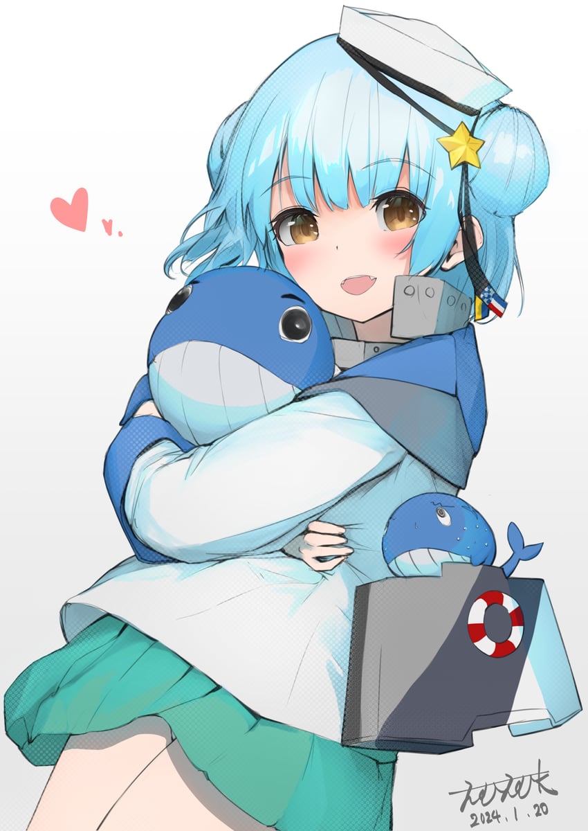 samuel b. roberts and little blue whale (kantai collection) drawn by mmk_(majinai_no_mori)