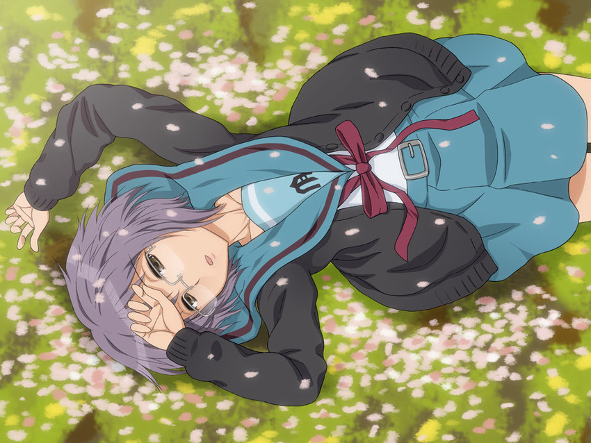 nagato yuki (suzumiya haruhi no yuuutsu) drawn by okamura_hijiki
