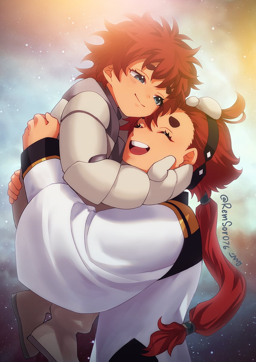 suletta mercury and ericht samaya (gundam and 1 more) drawn by remsor076