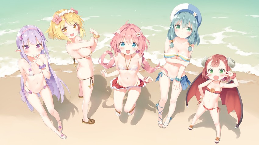 yuria shardet, meiza endust, fai fai, mao, and elnowar seylan (endro!) drawn by kani_biimu