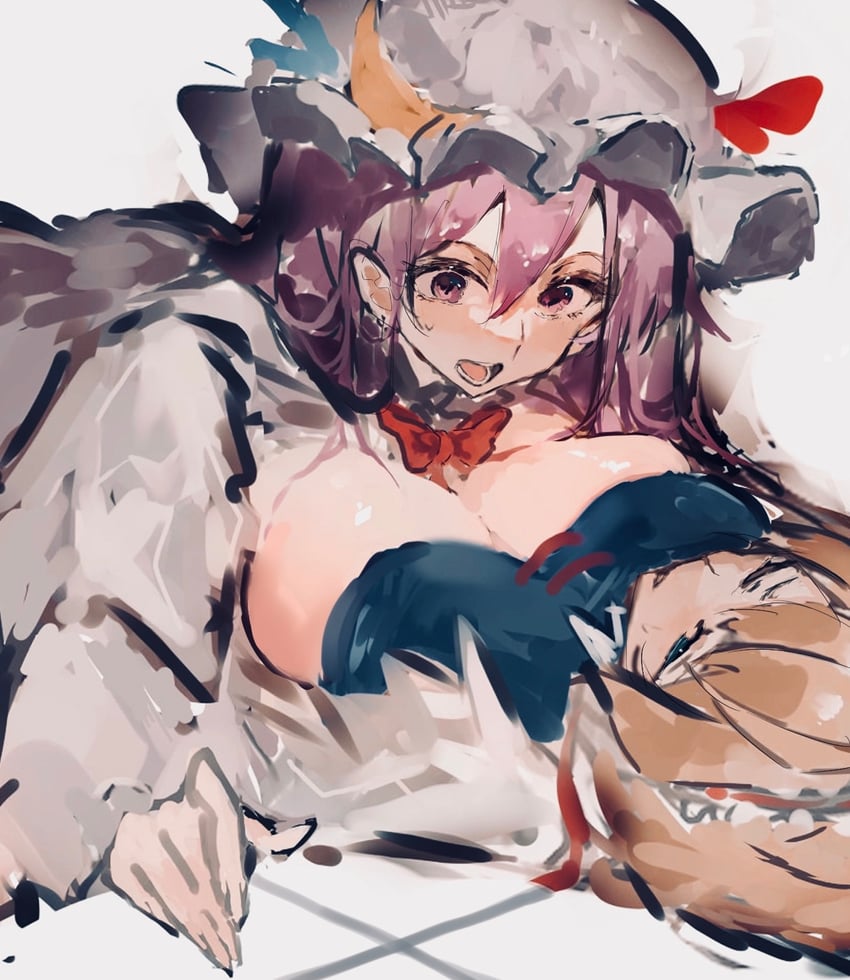 alice margatroid and patchouli knowledge (touhou) drawn by po_(anhk5528)