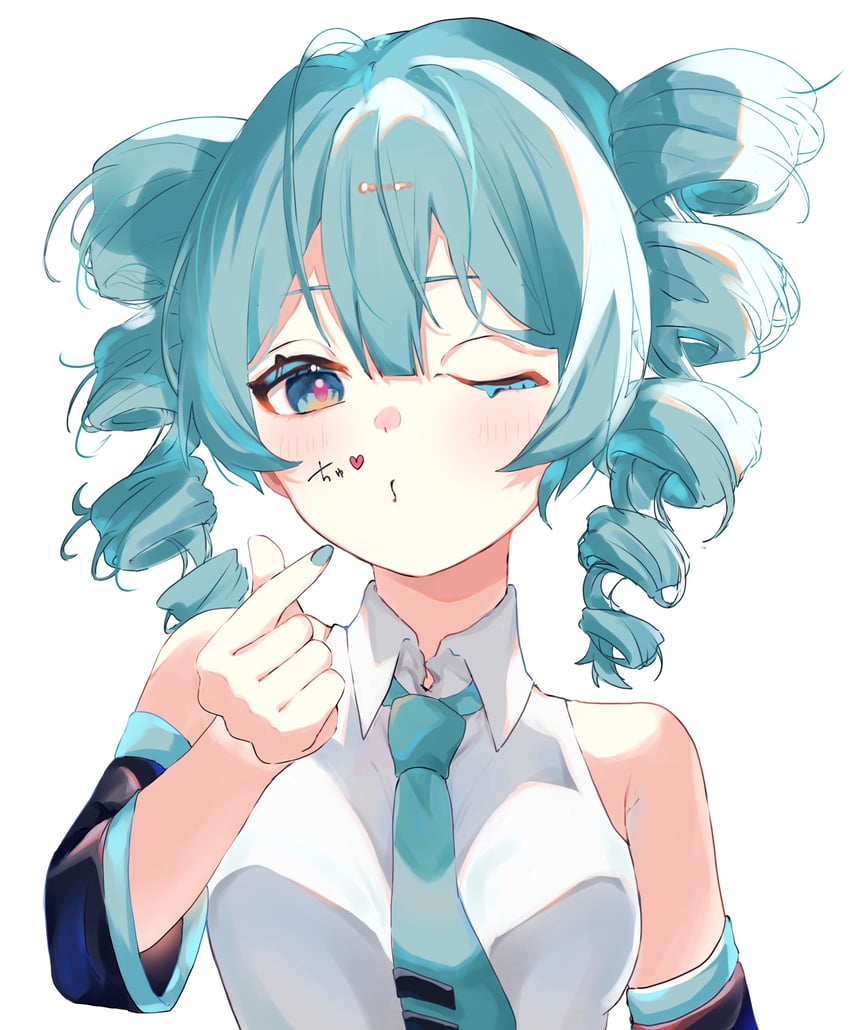 hatsune miku and kasane teto (vocaloid and 1 more) drawn by minoguchi