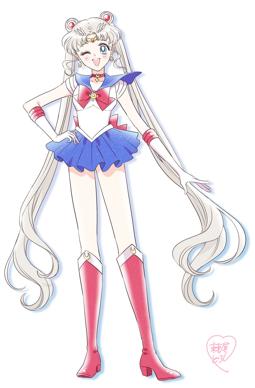 tsukino usagi and sailor moon (bishoujo senshi sailor moon) drawn by loveodoro