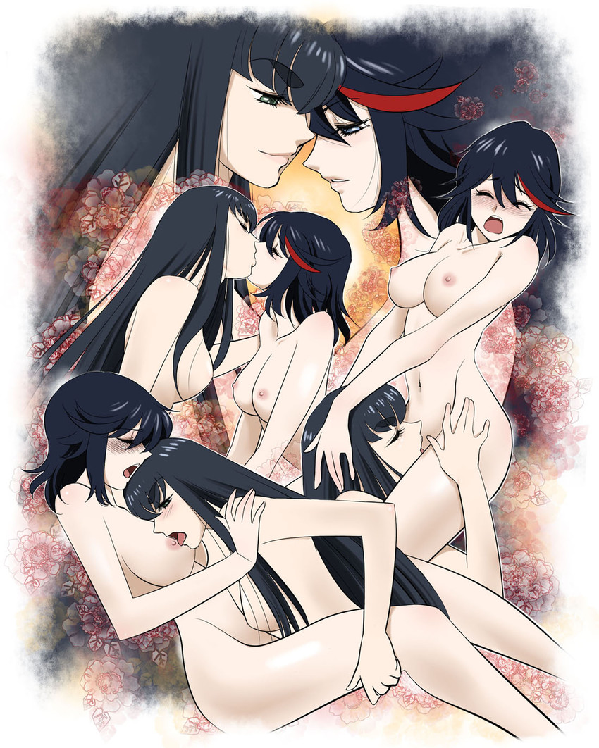 matoi ryuuko and kiryuuin satsuki (kill la kill) drawn by sabachiyo_land