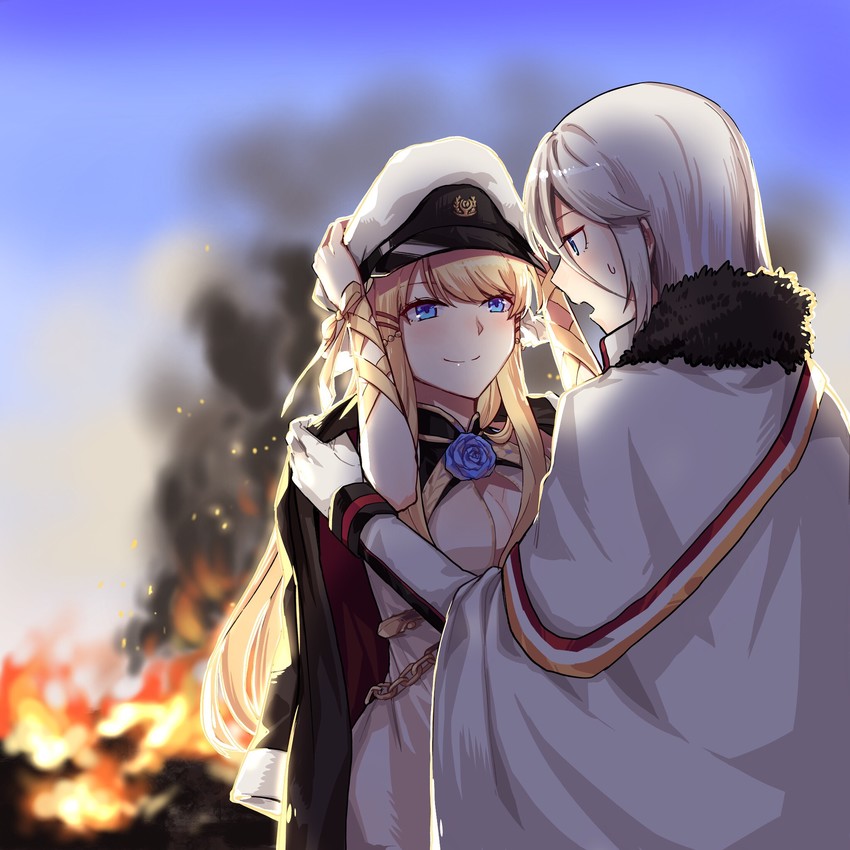 tirpitz and victorious (azur lane) drawn by xun_yu_(1184527191)