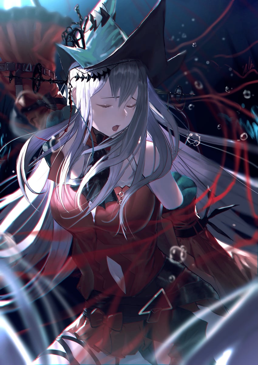 skadi and skadi the corrupting heart (arknights) drawn by valim