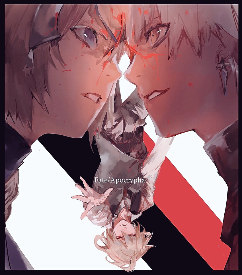 jeanne d'arc, sieg, and amakusa shirou (fate and 1 more) drawn by araya_(hachino_araya)