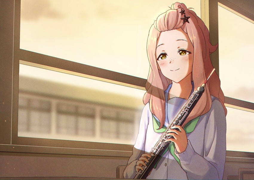 kenzaki ririka (hibike! euphonium and 1 more) drawn by matarasu_(aaaaaaaaj)