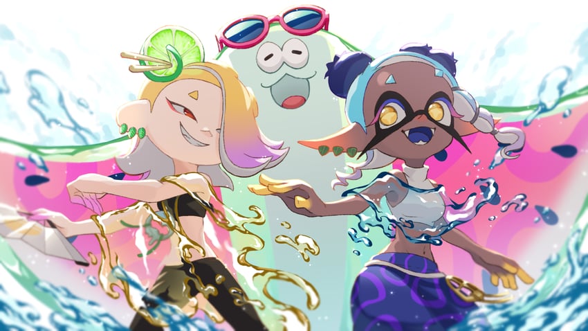 shiver, frye, and big man (splatoon and 1 more) drawn by teo_(teorekka)