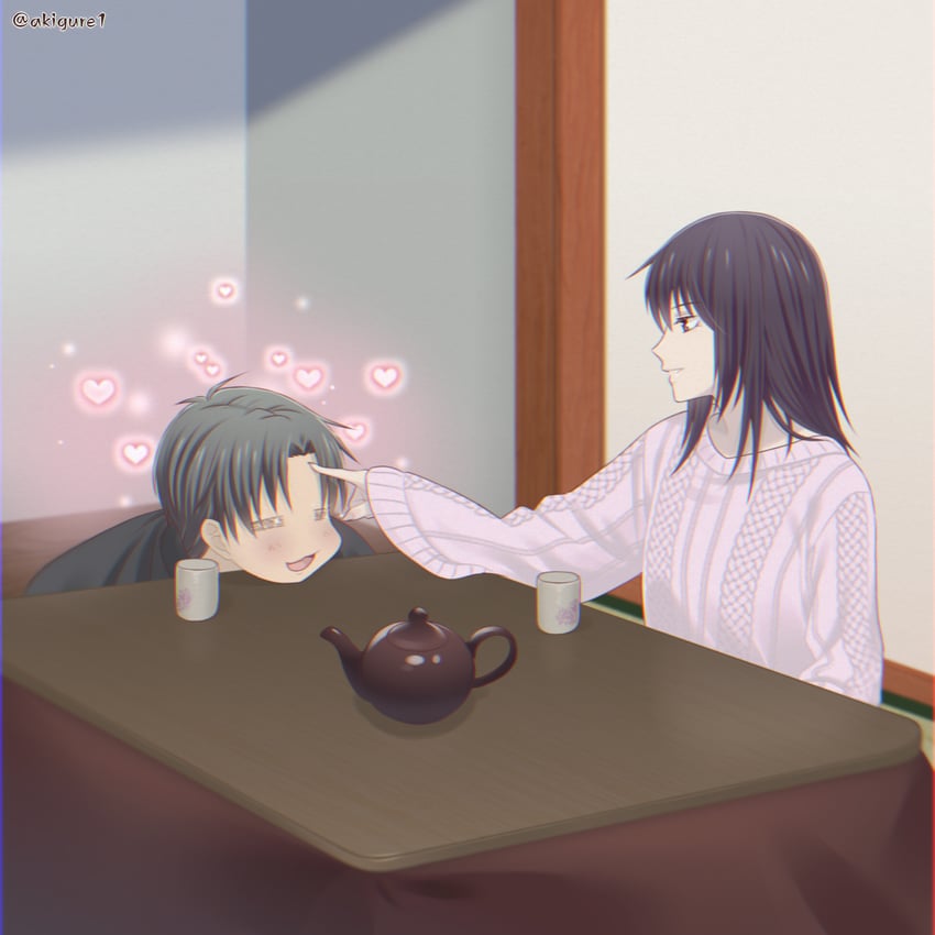 sohma akito and sohma shigure (fruits basket) drawn by akigure1