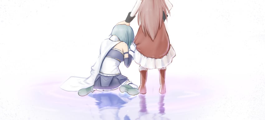 miki sayaka and sakura kyoko (mahou shoujo madoka magica) drawn by juudo_ni_seiheki_kojireta_madoka_suki