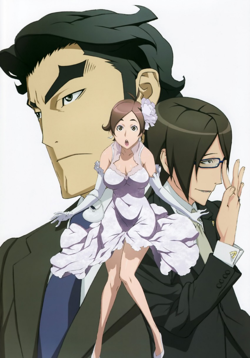 amaha masane, segawa hiroki, and takayama reiji (witchblade) drawn by uno_makoto