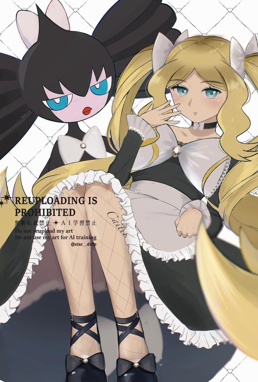 caitlin and gothitelle (pokemon and 1 more) drawn by star_dr0p