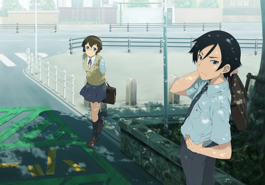 kousaka kyousuke and tamura manami (ore no imouto ga konna ni kawaii wake ga nai) drawn by mizuki_makoto