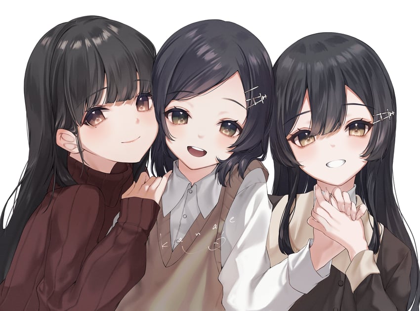 kuroshio, oyashio, and hayashio (kantai collection) drawn by kanae_(inorin05kanae)