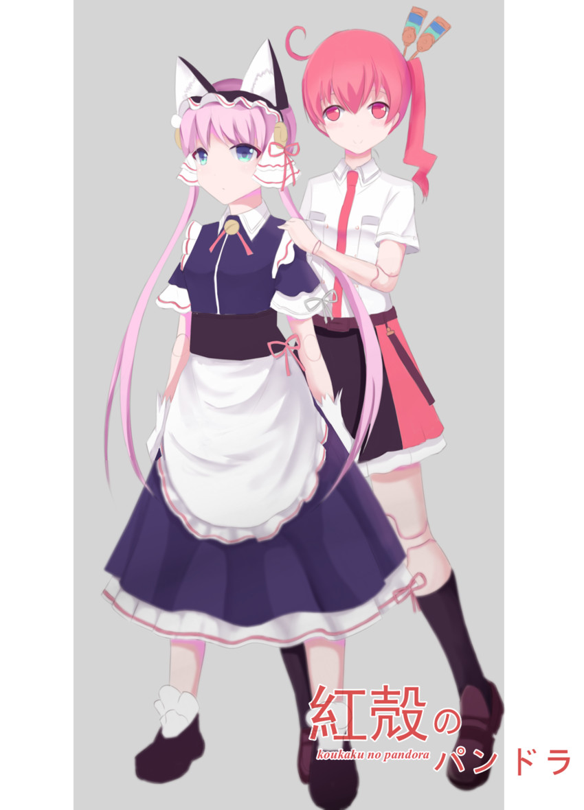 clarion and nanakorobi nene (koukaku no pandora) drawn by lisette