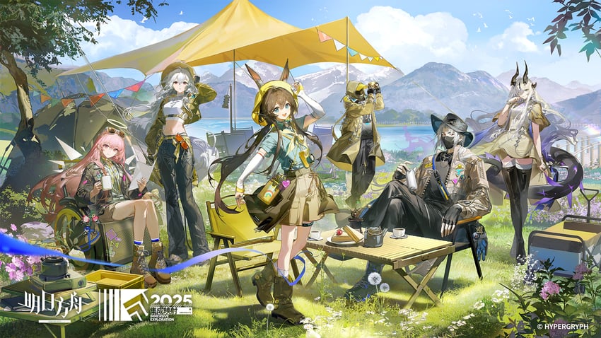 doctor, amiya, skadi, exusiai, mostima, and 4 more (arknights) drawn by ruoganzhao