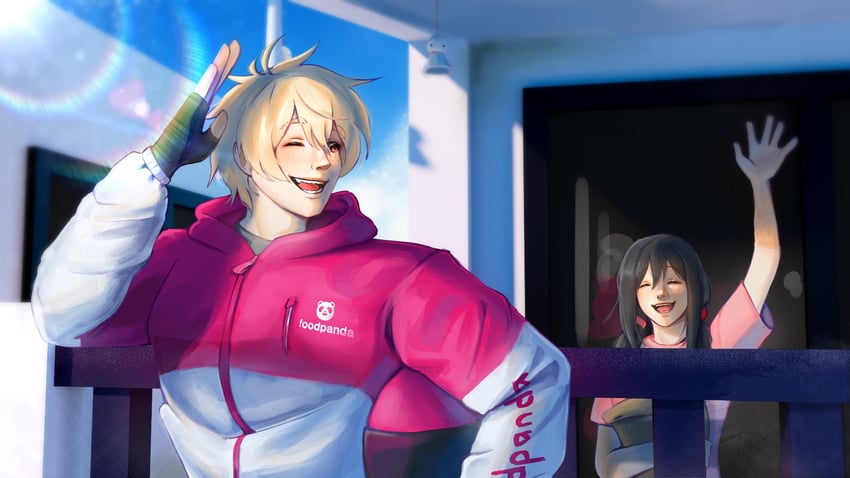 kaai yuki and oliver (vocaloid and 1 more) drawn by lexshiroji