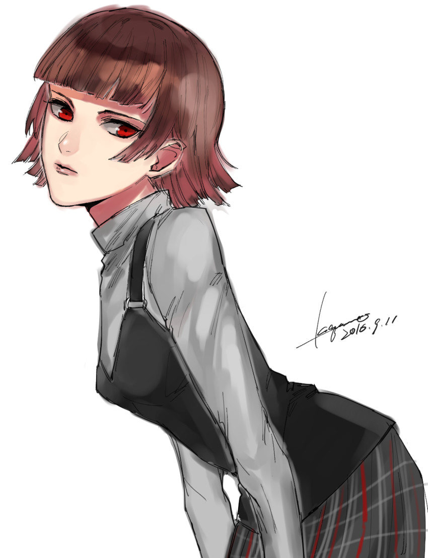 niijima makoto (persona and 1 more) drawn by kazama_tamotsu
