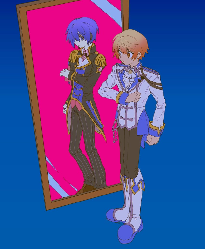 kaito, tenma tsukasa, and wonderlands x showtime kaito (vocaloid and 1 more) drawn by bnna-0208