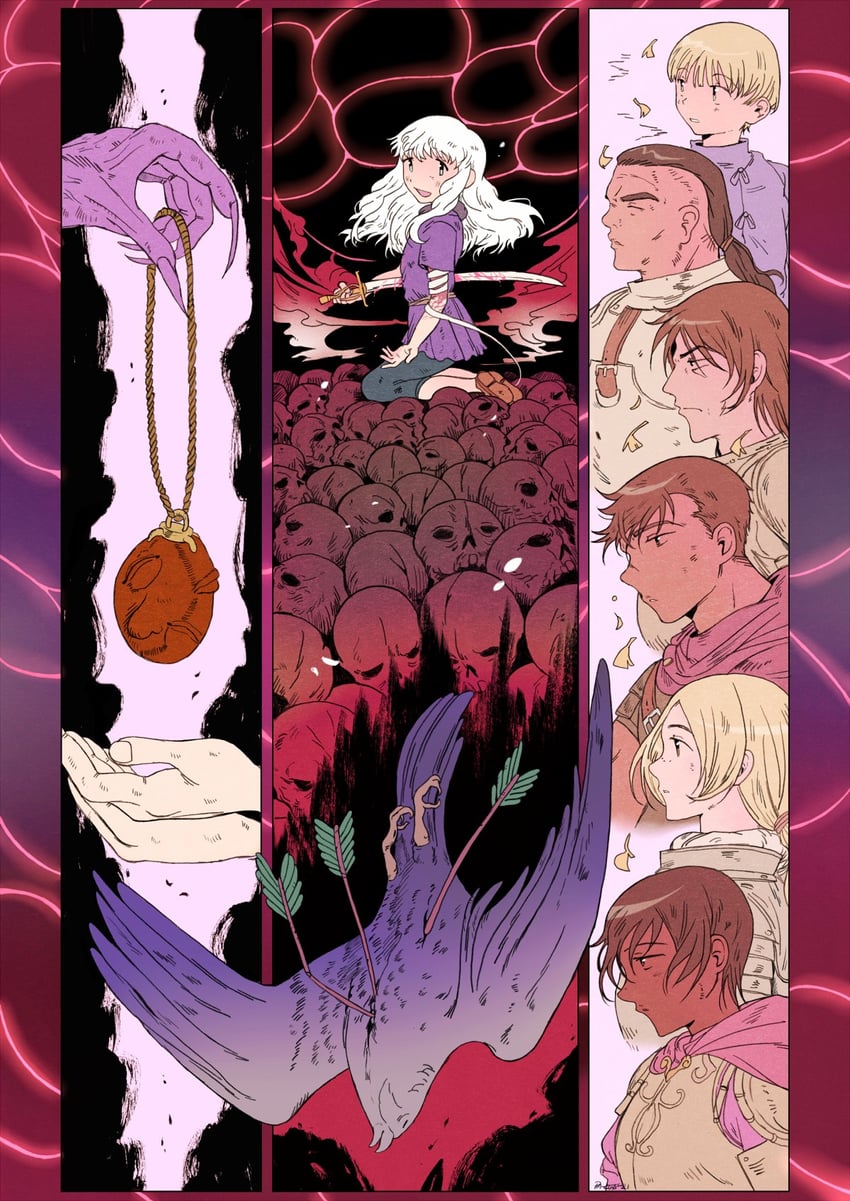 guts, griffith, casca, judeau, pippin, and 2 more (berserk) drawn by pa_luis