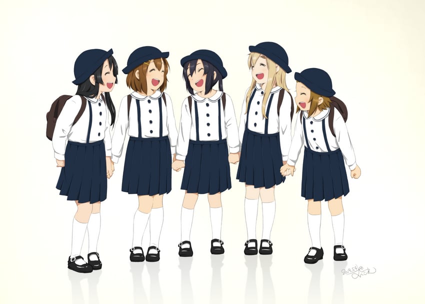 akiyama mio, nakano azusa, hirasawa yui, tainaka ritsu, and kotobuki tsumugi (k-on!) drawn by ogawan_(opopinchan)