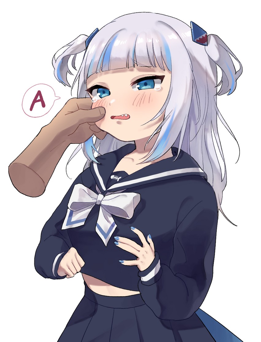 gawr gura (hololive and 1 more) drawn by jess_(jessdont)