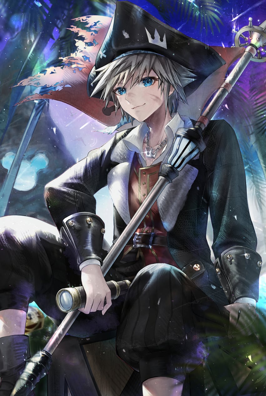 sora (kingdom hearts and 1 more) drawn by pepo_(oopepoo)