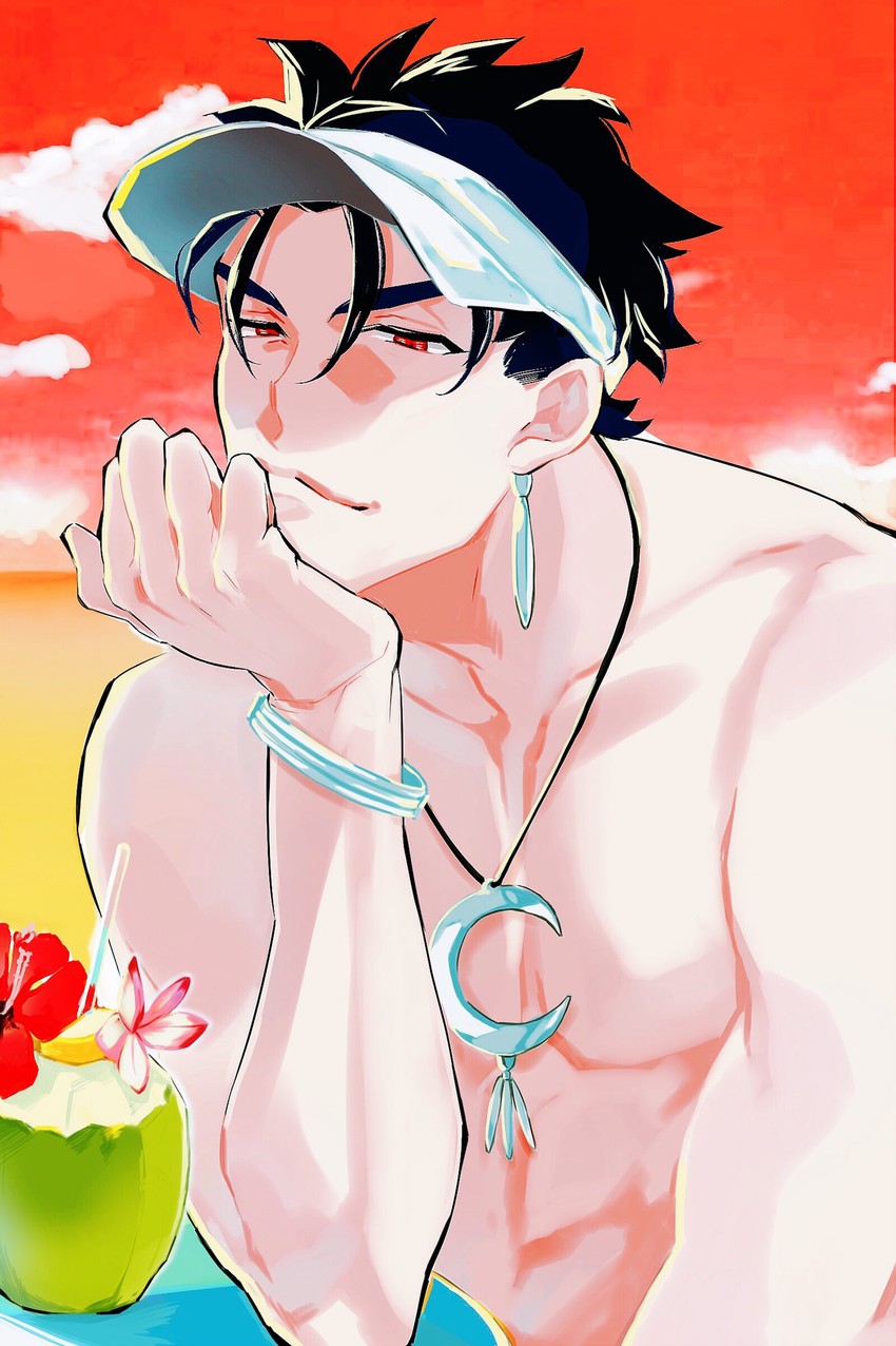 cu chulainn (fate and 2 more) drawn by kiyo_ooom