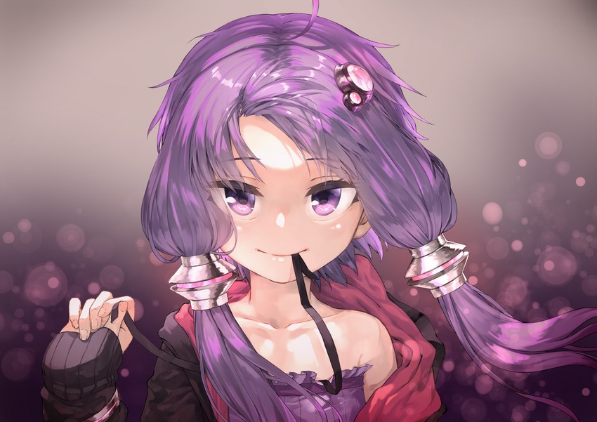 yuzuki yukari (vocaloid and 1 more) drawn by metsurin