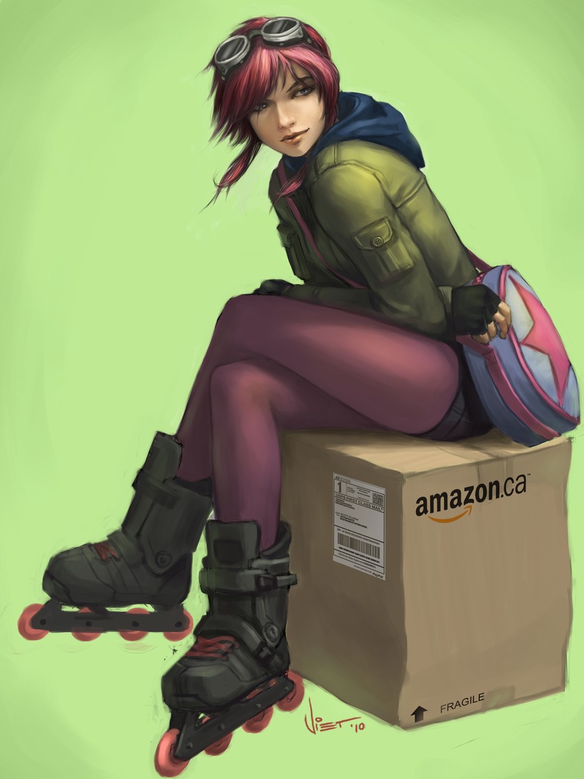 ramona flowers (scott pilgrim and 1 more) drawn by viet_nguyen