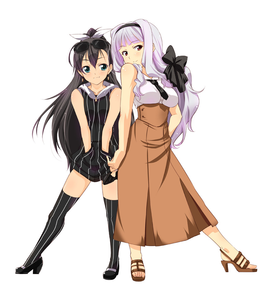 shijou takane and ganaha hibiki (idolmaster) drawn by iga_tamaki