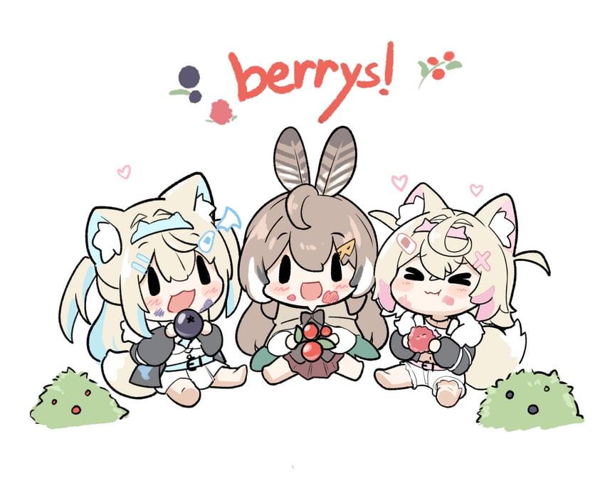 nanashi mumei, fuwawa abyssgard, and mococo abyssgard (hololive and 1 more) drawn by snowmya