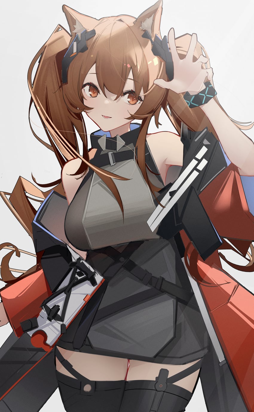 angelina and gilberta (arknights and 1 more) drawn by chichi_guai