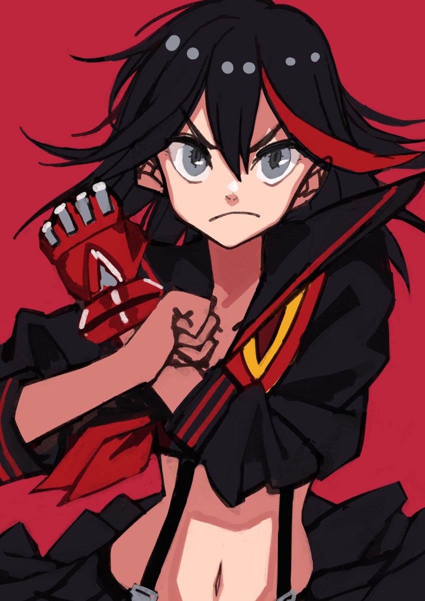 matoi ryuuko and senketsu (kill la kill) drawn by kaneni