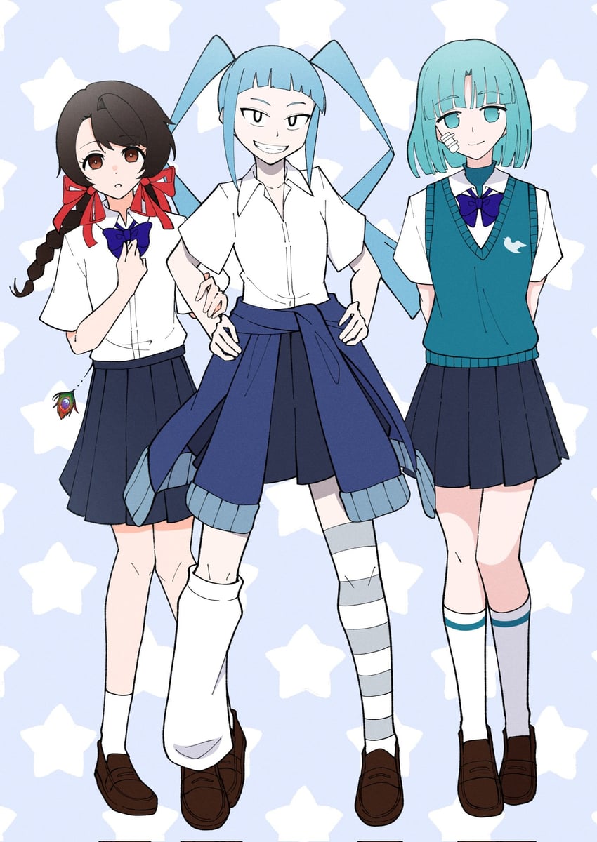 akuru-chan and rule-chan (ado and 3 more) drawn by nori_(norinori_yrl)