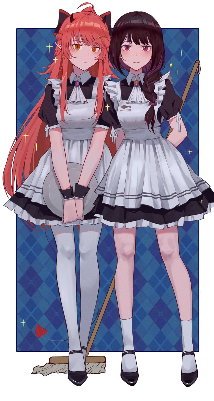 miki and mahiru (nijisanji and 1 more) drawn by gcef3535