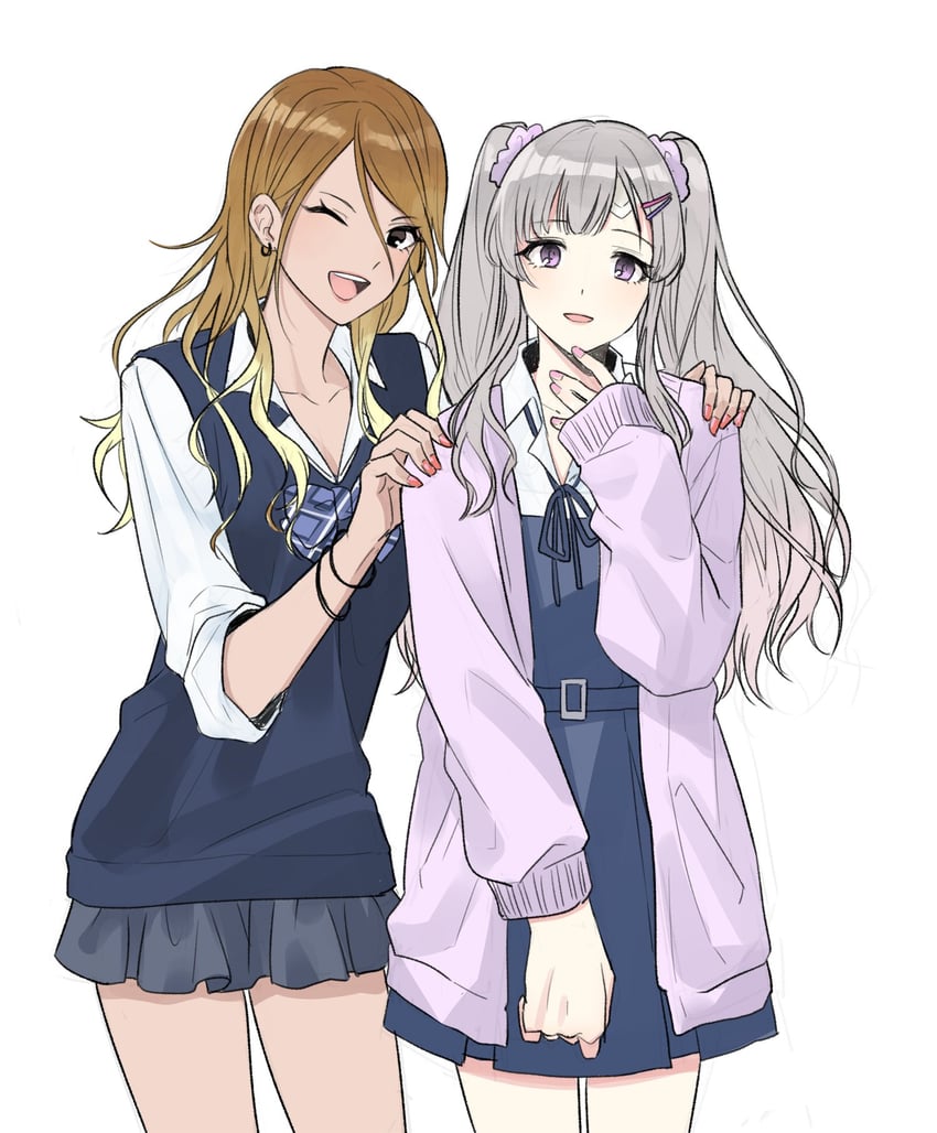 izumi mei and yukoku kiriko (idolmaster and 1 more) drawn by bamboo9545