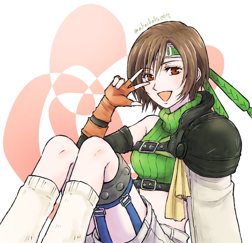 yuffie kisaragi (final fantasy and 2 more) drawn by you_(blacknwhite)