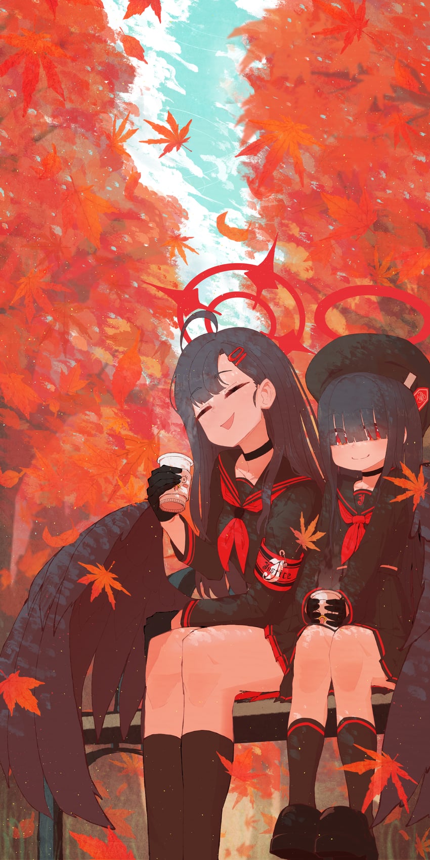 ichika, peroro, and justice task force member (blue archive) drawn by 02milos02