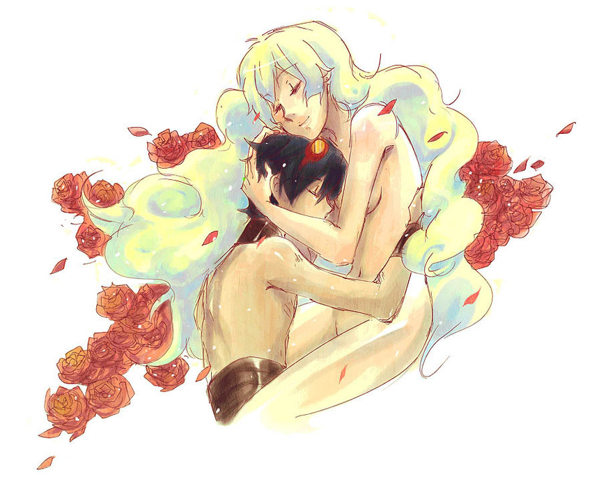 nia teppelin and simon (tengen toppa gurren lagann) drawn by emily_hu
