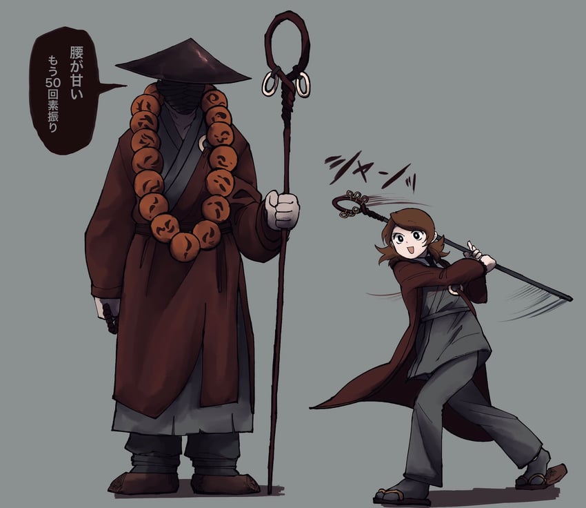nugget, employee, and clouded monk (project moon and 1 more) drawn by yatsumeunagi